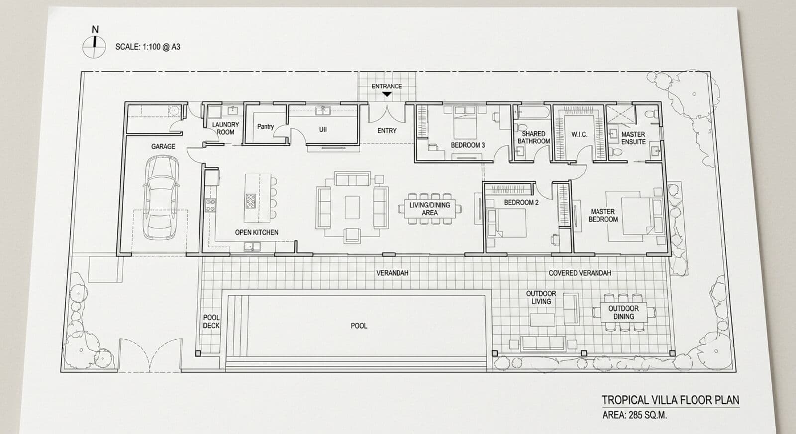 Floor plan of Bay House