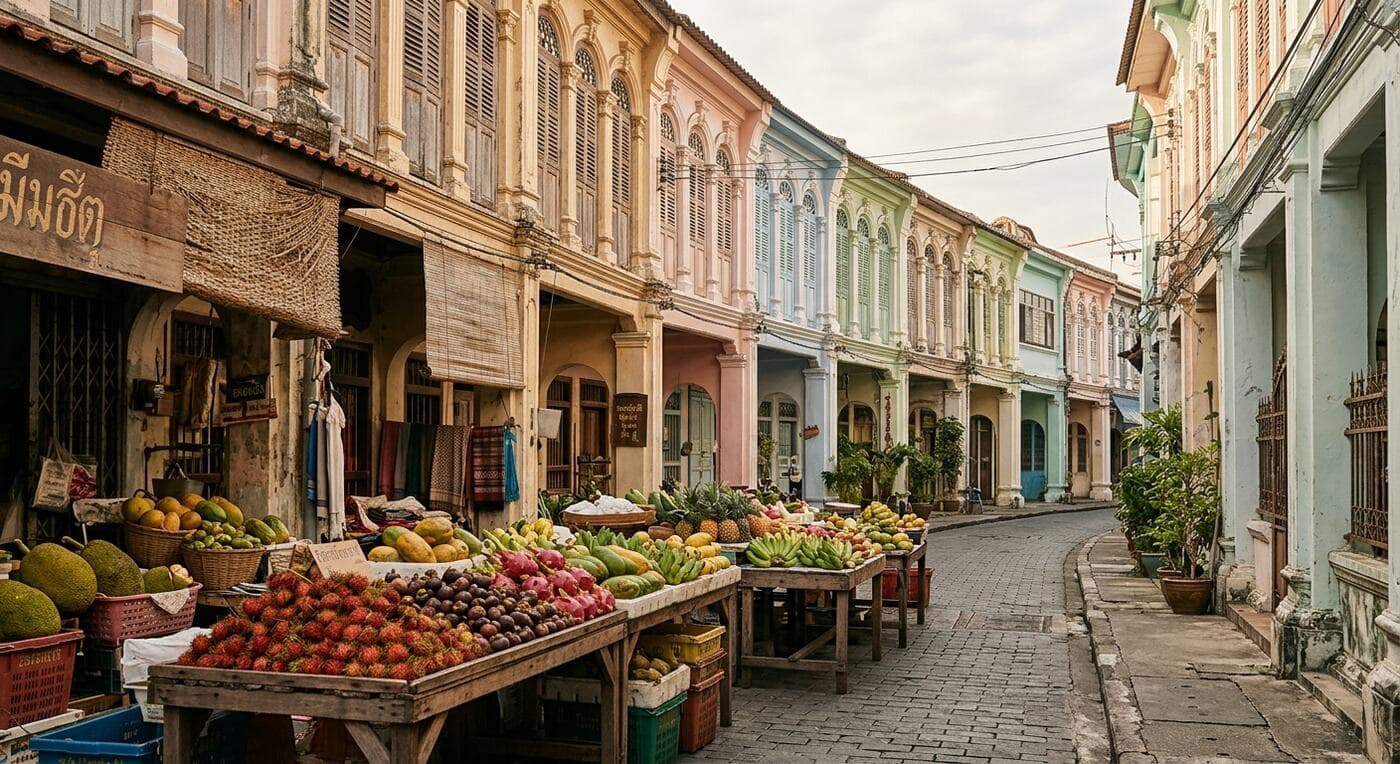 Morning market in Phuket old town